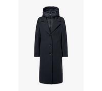 BEAUMONT Cameron Off Black Wool Mix Longline Blazer Coat Size: 40, Col