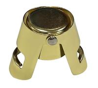 Beaumont Champagne Stopper Gold - Stainless Steel, Reusable Bottle Fizz and Flavour Preserver, Anti-Leak Saver Plug for Wine, Prosecco Sparkling Bottles
