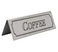 Coffee Table Sign Stainless Steel