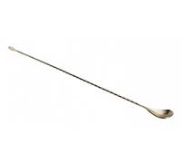 Beaumont Collinson Antique Brass Plated Spoon 450mm - Twisted Stem Mixing Spoon, Stainless Steel, Easy to Clean for Bars and Restaurants