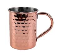 Beaumont Copper-Plated Hammered Mug 400ml