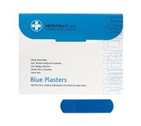 Beaumont Dependaplast Blue Plasters 75x 25mm (100 Pack)