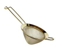 Beaumont Fine Mesh Mini Strainer Gold Plated - Stainless Steel, Easy to Clean Filtering Kitchen Tool, for Drinks, Cocktails, Small Ingredients