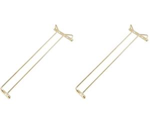 Beaumont Glass Hanger 16 Inch BRASS c/w 3 screws (Pack of 2)