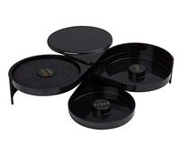 Beaumont Glass Rimmer 3 Tier Black