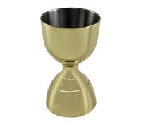 Beaumont Gold Plated Bell Jigger 25ml/50ml - Precise, Consistent Measurements for Cocktails, Liquor, Drinks, Dishwasher Safe, Ideal for Bars, Pubs, Home Use