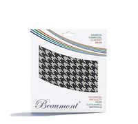 Beaumont "Hounds Tooth" Bamboo Charcoal Clarinet Cloth with String Cleaning Swab for b Flat Internal Cleaner for Buffet, Yamaha, Selmer, Leblanc (BCPT-HT)