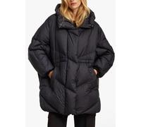 BEAUMONT Lorelei Black Statement Puffa Coat Colour: Black Fabric, Size
