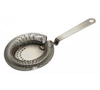 Beaumont Mezclar Cocktail Strainer Antique Brass Plated, Removable Spring Design, Machined Handle Hole, 204mm Length, Easy to Clean for Bars or Pubs