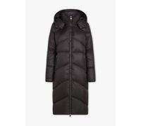 BEAUMONT Noel Black Longline Puffa Coat Size: 38, Colour: Black Fabric