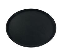 Beaumont Non-Slip Round Tray Black 406mm