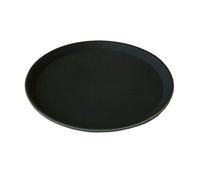 Beaumont 16″ Round Black Non Slip Tray