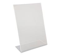 Beaumont Perspex Menu Holder Angled A4 - Clear Acrylic Design, Easy to Clean, 290mm Height, Ideal for Restaurants, Bars, and Hotels