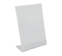 Beaumont Perspex Restaurant Menu Holder, Angled, A5 - Clear Acrylic Design, Easy to Clean, 209mm Height, Ideal for Restaurants, Bars, and Cafés