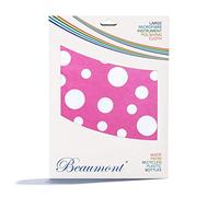 Beaumont Pink Polka Dot Musical Polishing & Cleaning Patterned Instruments Trumpet Clarinet Sax Flute Recycled Microfibre Cleaning Cloth Brass Silver 40 x 30 cm (BFC4030-PP)