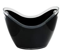 Beaumont Plastic Wine Ice Cooler Bucket Black 8Ltr CZ449