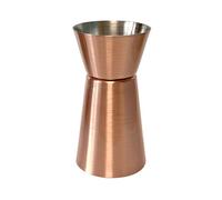Beaumont Professional Jigger Copper Plated 25ml/50ml - Cocktail, Liquor, Spirit Measure Tool for Bars, Bartenders, Events, Parties