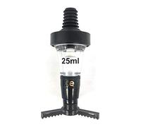 Beaumont Spirit Optics Dispenser Stamped 25ml, Black, Government Stamped, Professional Bar or Home Use, Alcohol Optics Dispenser, Precise Measurement, Leak Proof Rubber Seal, K493