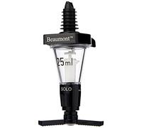 Beaumont Spirit Optics Dispenser Stamped 25ml, Black, Government Stamped, Professional Bar or Home Use, Alcohol Optics Dispenser, Precise Measurement, Leak Proof Rubber Seal, K493