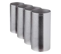 Beaumont Stainless Steel Spirit Drinks Jigger Measure 25/50ml - Alcohol, Cocktail Measure Bartender Mixing Tools CZ355 (Pack of 4)