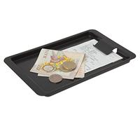 Beaumont Tip Tray With Clip Black - Plastic Cash, Credit Card Tray, Easy to Handle, Wipeable Surface, 199mm Length, Subtle Finish, for Restaurants and Cafés