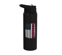 Beaumont USA Flag Lover Patriotic American Beaumont Stainless Steel Insulated Water Bottle