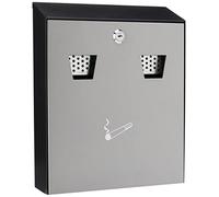 Genware Ashbin, Powder Coated, Wall Mounted