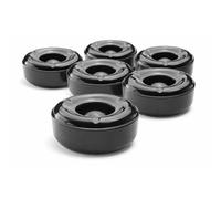 Melamine Windproof Ashtray Black (Pack of 6)