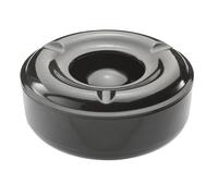 Beaumont Windproof Melamine Ashtray Black - Heavy Duty Outdoor Cigarette Ashtray with Removable Lid, Durable Commercial Table Ash Tray for Pub Garden Patio Smoking Areas