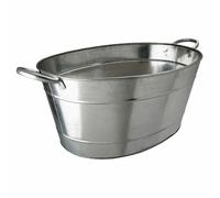 Beaumont Wine and Champagne Tub Made of Galvanized Steel with Carry Handles