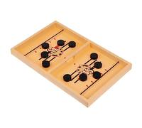 Beaupretty 1 Box Fast Sling Puck Board Game Wooden Tabletop Chess for Family Educational Two Player Game Enhancing Agility and Interaction Lightweight