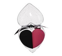 Beaupretty 1 Box Heart Shape Cosmetic Egg Sponge Dual Purpose Flocking Makeup Sponges for Wet Dry Foundation Blending Powder Puff Reddish Black Soft Durable for Face Makeup