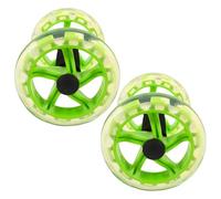 Beaupretty 1 Pair Ab Roller Wheel for Core Strength and Enhanced Balance, Dual Wheel Design with Non-slip Sponge Handles, Pp Material, for Home Gym and Living Room Workouts