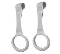 Beaupretty 1 Pair Baby Bed Stand up Rings with Smooth Rounded Edges Portable Pull up Handles Hanging Rings for Baby Crib Travel Walking Exercise Assistant