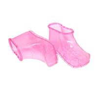 Beaupretty 1 Pair Convenient Home Use Foot Bath Shoes Durable Non Leakage Soaking Boots for Comfortable Foot Care for Home Hotels Massage Shops Small Fits Up to Red