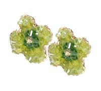 Beaupretty 1 Pair Cute Floral Earrings for Women Sparkling Ear Studs Jewelry Adorable Tiny Flower Design Sturdy for Daily Wear Special Occasions present