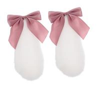 Beaupretty 1 Pair Rabbit Ears Hair Clips for Cute Bunny Ear Barrettes for Cosplay Halloween Daily Wear Comfortable Stylish Hair Accessories for Parties