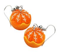 Beaupretty 1 Pair Simulated Orange Earrings for Women Fruit Inspired Dangle Jewelry Unique Design for Parties Birthdays and Special Occasions Attention Grabbing Ear Dangles