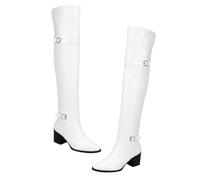 Beaupretty 1 Pair Stylish High Heel Long Boots for Women PU Surface Sole Comfortable Design Fashionable Autumn Winter Footwear for Daily Wear Special Occasions