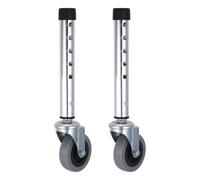 Beaupretty 1 Pair Swivel Universal Walker Caster Wheel Walker Accessory Wheels Smooth Navigation Quiet Operation Aluminum Alloy for Daily Home Use
