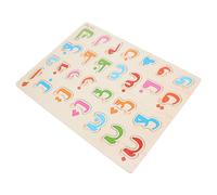 Beaupretty 1 Set Arabic Alphabet Jigsaw Puzzle for Educational Plaything for Early Learning Develop Cognitive Skills Pairing Ability Safe Smooth Finish Bright Colors for Boys