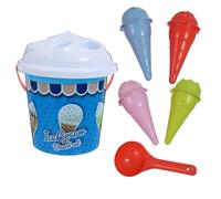 Beaupretty 1 Set Beach Sand Bucket Creative Ice Cream Mold for Boys Fun for Beach Park and Backyard Activities Stimulate Imagination Parent Interaction Random Color