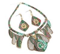 Beaupretty 1 Set Bohemian Necklace and Earring Set Chunky Summer Jewelry for Women Boho National Style Accessories Elegant Fashion Earrings and Necklace Combination