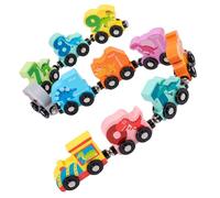 Beaupretty 1 set Dinosaur Wooden Train Set Educational for Boys Enhances Hand Eye Coordination Portable Fun Learning Experience for Ages Animal Recognition