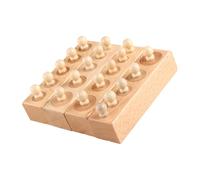 Beaupretty 1 Set Educational Wooden Cylinder Blocks for Fun Plaything for Early Learning Develops Height Depth Distinction Safe Wooden Material for Ages