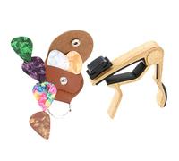 Beaupretty 1 Set Guitar Capo and Pick Set Lightweight Capo and Guitar Picks for Acoustic and Ukulele Mandolin and Banjo Premium Quality Music Accessories for All Players
