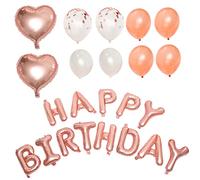 Beaupretty 1 Set Happy Birthday Balloon Set Rose Gold Party Decorations for Women Vibrant Letter Balloons for Birthday Celebrations Memorable Photo Props and Party Accessories