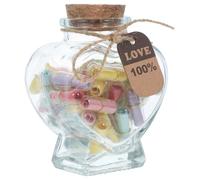 Beaupretty 1 Set Heart Shaped Capsule Decoration Bottle for Love Notes Unique for Boyfriend Girlfriend for Anniversary Birthday Valentine's Day Mother's Day