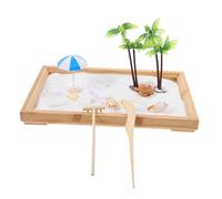 Beaupretty 1 Set Mini Ocean Scene Garden Sand Tray Play Kit Ocean Life Decor for Desktop Stress Relief for Home Office Zen Garden Display Fun Sensory Play