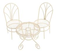 Beaupretty 1 Set Miniature Furniture Set for Dollhouse of Dollhouse Table and Chairs for Photography and Home Decor Easy Maintenance Charming Mini